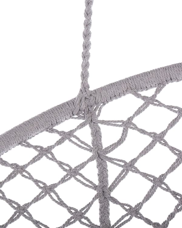 Hengestol Grå Macrame Sete Innendørs Huskestol Boho-stil