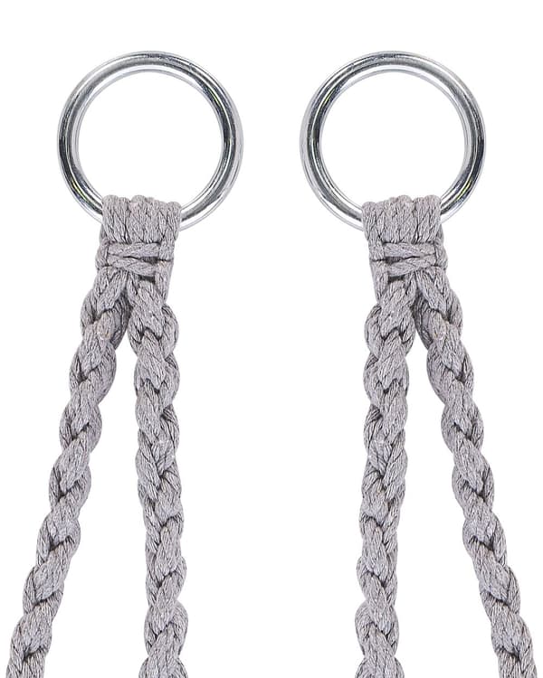 Hengestol Grå Macrame Sete Innendørs Huskestol Boho-stil