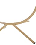 Miniatyrbilde 11 av 11: Hengestol Beige 108 x 190 x 100 cm Tau Metallstativ Myke sitteputer Boho Rustikk Stue Balkong Terrasse