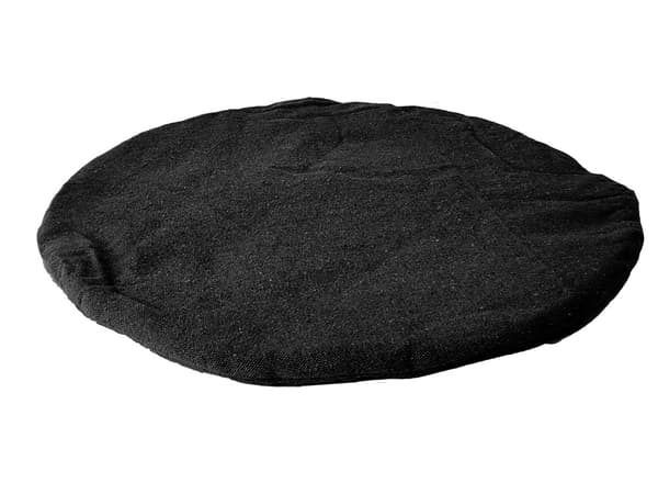 Hængekøjestol - 35x80x63 cm - med hynde - sort - bomuld