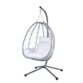 Miniatyrbilde 1 av 7: Lykke Hengestol Egg Chair, grå