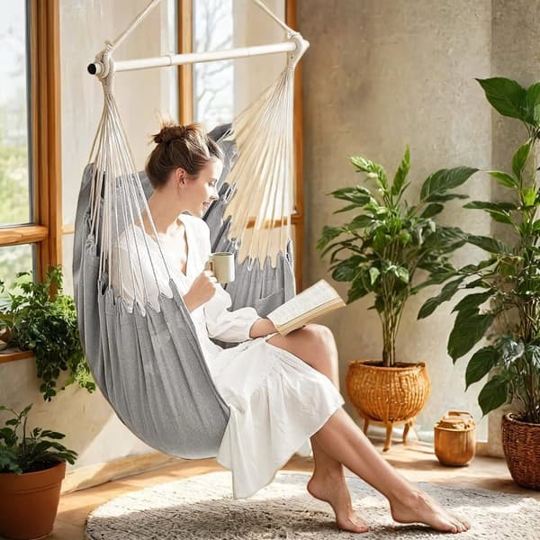 Riippuva tuoli, SONGMICS, 150x128 cm, Pigeon Grey