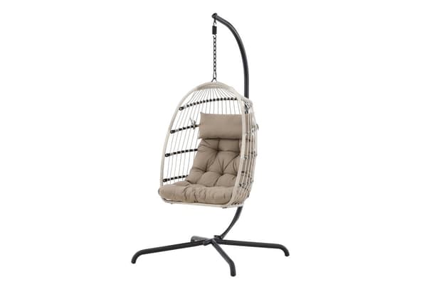 FURNLUX HÄNGSTOL FÖR UTOMHUSBRUK TREZZA BEIGE & SVART 75CM