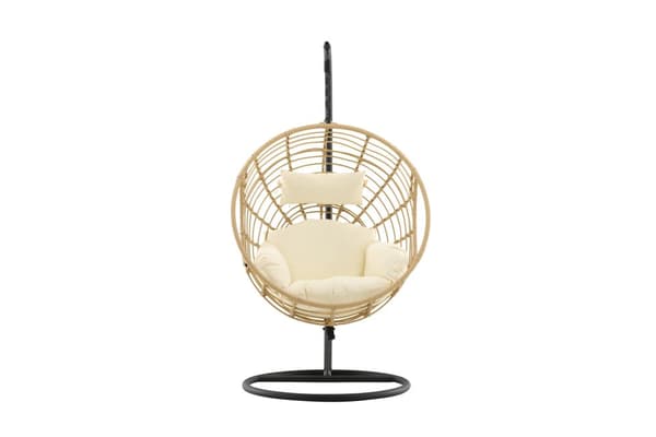FURNLUX HÄNGSTOL FÖR UTOMHUSBRUK VIGA BEIGE & SVART 105CM