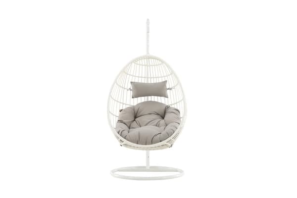 FURNLUX HÄNGSTOL FÖR UTOMHUSBRUK VIGA BEIGE & VIT 95CM