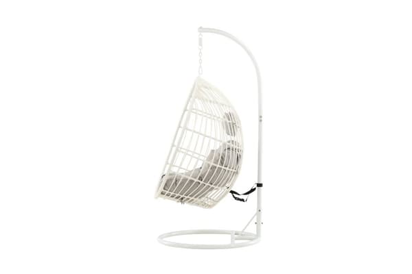 FURNLUX HÄNGSTOL FÖR UTOMHUSBRUK VIGA BEIGE & VIT 95CM