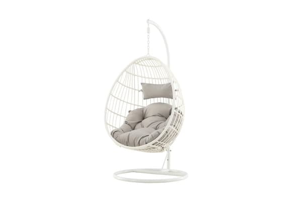 FURNLUX ULKOKÄYTTÖÖN RIPUSTETTAVA TUOLI VIGA BEIGE & VALKOINEN 95CM