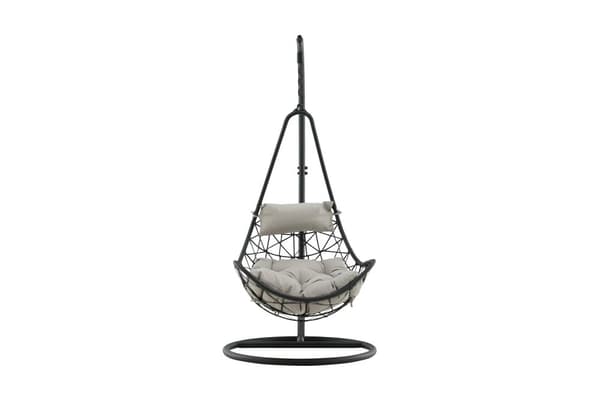 FURNLUX ULKONA ROIKKUVA TUOLI VIDE HARMAA & MUSTA 95CM