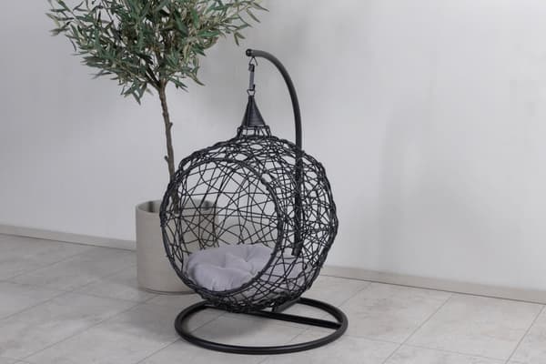 FURNLUX ULKOKÄYTTÖÖN TARKOITETTU RIIPPUTUOLI LEXI MUSTA 58CM
