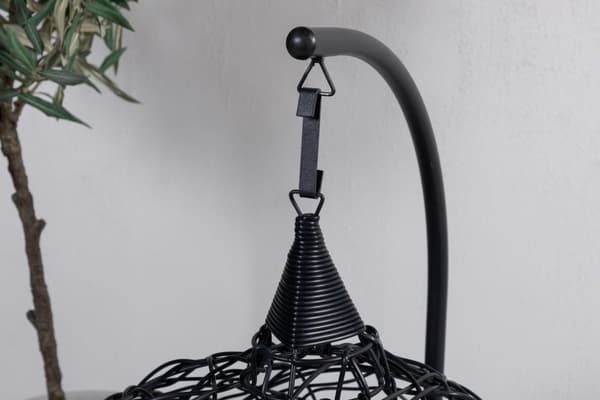 FURNLUX ULKOKÄYTTÖÖN TARKOITETTU RIIPPUTUOLI LEXI MUSTA 58CM