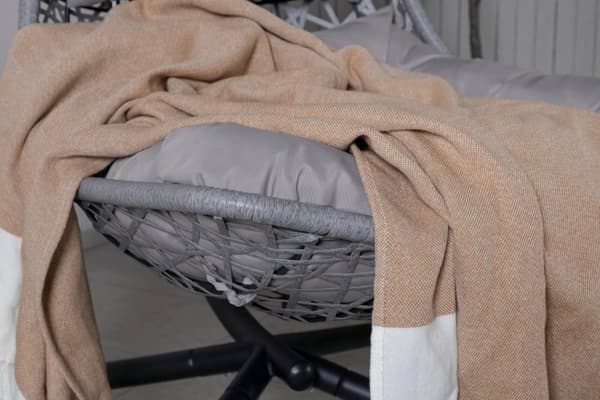 FURNLUX ULKOKÄYTTÖÖN TARKOITETTU RIIPPUTUOLI EDINBURGH HARMAA & MUSTA 132CM