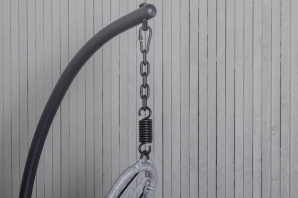 FURNLUX ULKOKÄYTTÖÖN TARKOITETTU RIIPPUTUOLI EDINBURGH HARMAA & MUSTA 132CM