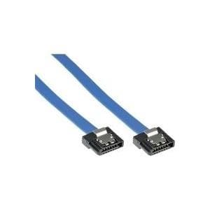 InLine SATA 6Gb/s kabel - Serial ATA 600 - lille - med strop - 0,15m - blå (27701K)