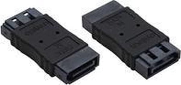 InLine SATA datakopplare - SATA600 - 6 Gbit/s / svart