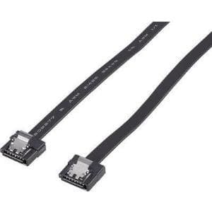 Renkforce - SATA-kabel - Serial ATA 150/300/600 - SATA (W) til SATA (W) - 50 cm - Snapped Flat - Sort