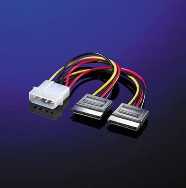 Rotronic 11.03.1050 Sisäinen 0,12 m Molex (4-pin) SATA musta, punainen, keltainen virtajohto