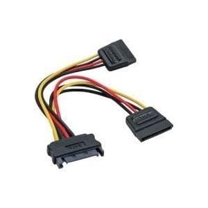 InLine 29683 SATA strøm Y-kabel, SATA-stik til 2x SATA-stik, 0,15 m