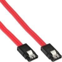 INLINE - Seriell ATA-kabel - Serial ATA 150/300/600 - Serial ATA 7-pin - Serial ATA 7-pin - 50cm - låst - Röd (27305)