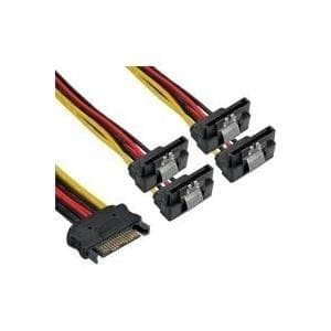 InLine SATA strøm - Y - kabel - SATA stik til 4x SATA stik (29683V)