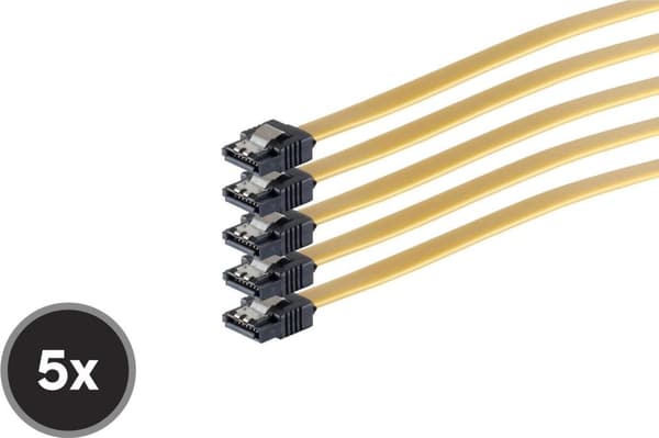 SCO 78246-0.5-Y5 - Seriell ATA-kabel 50 cm rak metallfjäder - kabel - digital/data (78246-0.5Y-5)
