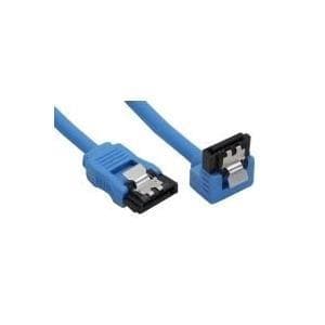 InLine - Serial ATA 7-pin - Serial ATA 7-pin - 30 cm - Oikea kulmaliitin - Sininen - salvalla (27703F)