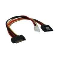 InLine - Strømforsyning - 15 PIN SATA Power (F) - 4-Pin Mini Power Connector, 15 PIN SATA Power (M) - 15 cm (29691)