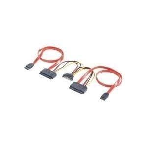Renkforce hårddisk Y-kabel [2X SATA-uttag 7-stift, SATA-strömkontakt 15-stift. - 2X SATA combo socket 7+15pin.] 0,50 m