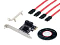 Pikkukuva 2 / 3: Conceptronic EMRICK 4-porttinen SATA PCIe -sovitin SATA-kaapelilla - PCIe - SATA - Musta - Kiina - 6 Gbit/s - Windows 10,Windows 10 Education,Windows