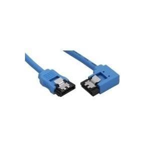 InLine - Serial ATA 7-pin - Serial ATA 7-pin - 50cm - kulmassa oikealle - sininen - kielekkeellä (27705R)