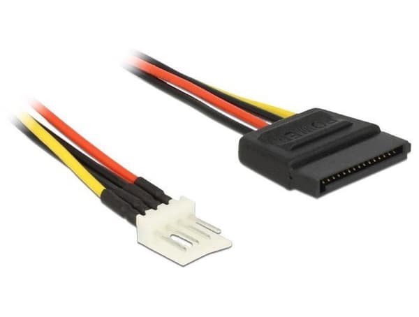 DeLOCK Floppy (m) - SATA (v) strömkabel - 0,15 meter
