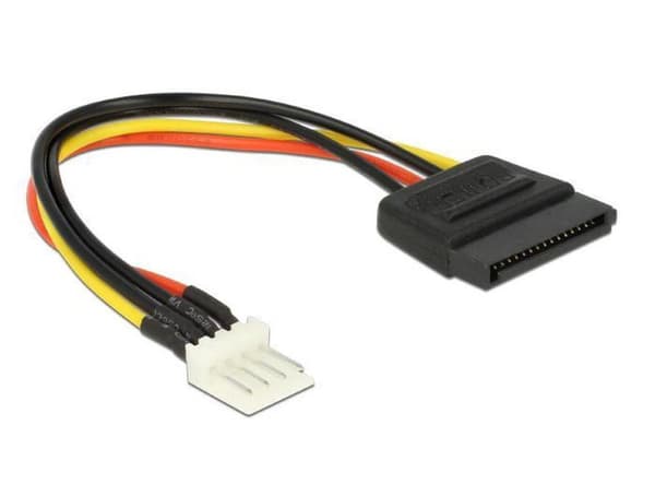 DeLOCK Floppy (m) - SATA (v) strömkabel - 0,15 meter
