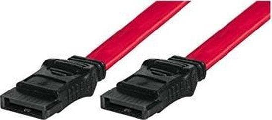exertis Connect - SATA-kabel - Serial ATA 150/300/600 - SATA rakt till SATA rakt - 75cm - Röd (314013)