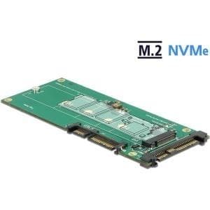 DeLOCK - Interfaceadapter - M.2 (M.2) - M.2 Card - SATA 6Gb/s, U.2 (62864) Sort, Grøn