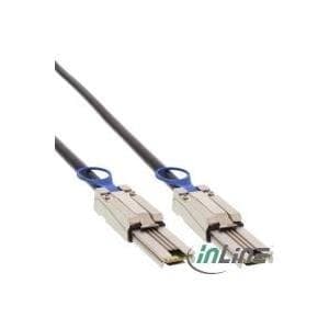 InLine - SAS-anslutningskabel (Serial Attached SCSI) - Mini-SAS, 26-stift (SFF-8088) - Mini-SAS, 26-stift (SFF-8088) - 2 m (27623C)