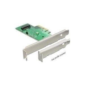 Delock PCI Express x4-kort > 1 x intern NVMe M.2 Key M 80 mm - lav profil formfaktor (89370) Grøn, Grå