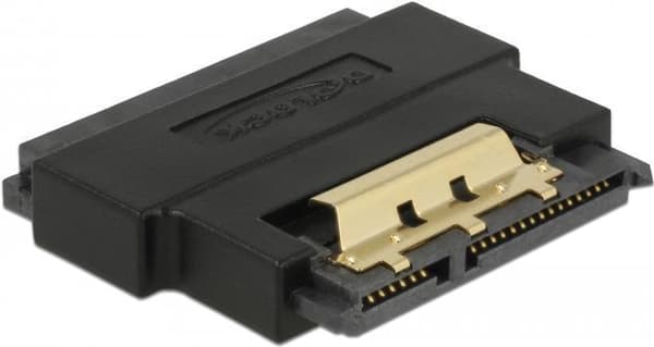 DeLOCK - SATA-adapter - Serial ATA 150/300/600 - SATA Combo (S) til SATA Combo (R) monteret - Sort (63945)