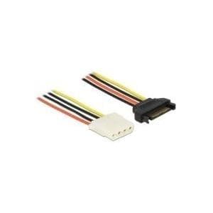 DeLOCK - virtalähde - 15 PIN SATA Power (M) - sisäinen virtalähde, 4-pin (W) - 1 m (60140)