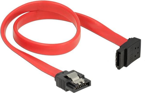 SATA-kabel Delock SATA 7pin -> SATA 7pin w. St/St 0,30m