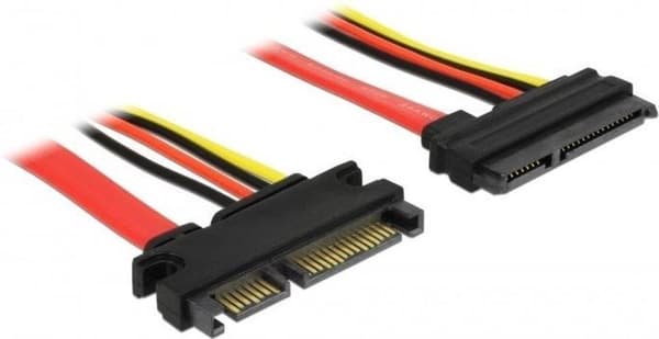 DeLOCK 83802 SATA-kabel 0,1 m SATA 22-stift Flerfärger