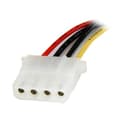 Miniatyrbild 2 av 3: StarTech.com 12" SATA till Molex LP4 strömkabeladapter F/M