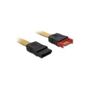 DeLOCK-kabel SATA-forlænger - SATA-forlængerkabel - Seriel ATA 150/300/600 - 7-benet SATA - til - 7-benet SATA - 1 m (82856)