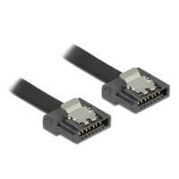 DeLOCK FLEXI - SATA-kabel - Seriel ATA 150/300/600 - 7-benet SATA (M) - 7-benet SATA (M) - 1,0 m - låst - sort (83843)
