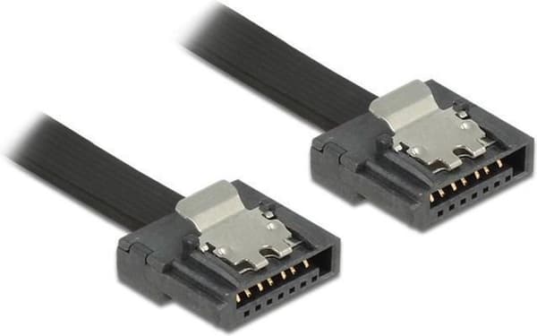DeLOCK 0,1m 2xSATAIII 0,1m SATA III SATA III Sort SATA-kabel