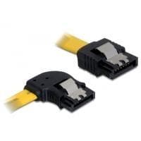 DeLOCK-kabel SATA - Seriell ATA-kabel - Seriell ATA 150/300 - Seriell ATA, 7-stift - Seriell ATA, 7-stift - 50 cm - vänstervinklad kontakt, 90 graders
