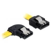 DeLOCK-kabel SATA - SATA-kabel - Seriell ATA 150/300/600 - 7-stifts SATA - till - 7-stifts SATA - 30 cm - vänstervinklad kontakt, låst (82824)