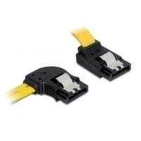 DeLOCK-kabel SATA - SATA-kabel - Seriel ATA 150/300/600 - 7-benet SATA - til - 7-benet SATA - 50 cm - venstrevinklet stik, 90 graders stik, låst (8283