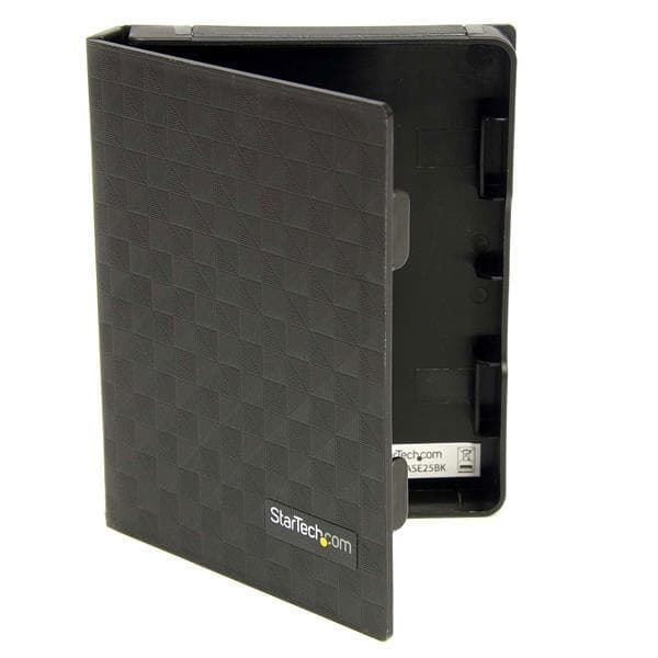 StarTech.com 2,5 tommer antistatisk harddiskbeskyttende etui Sort Sort
