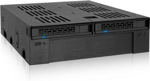 Icy Dock MB322SP-B HDD/SSD-kabinet 2,5/3,5'' sort lagerdrevkabinet