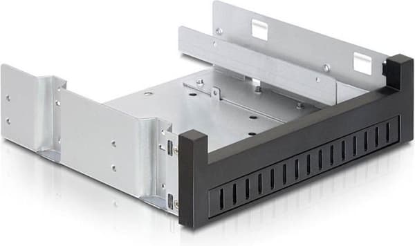 2x 5,25'' slankt drev eller 1x 5,25'' slankt drev + 1x 2,5''/3,5'' HDD/SSD til 5,25'' slot monteringsramme / sort