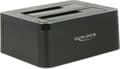 Miniatyrbild 1 av 5: Dockningsstation Delock 2x SATA III HDD -> USB3.0 Clone Funkti